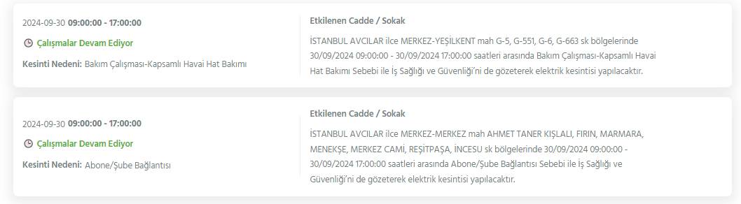 Bu geceden itibaren başlıyor! İstanbul'un 15 ilçesinde elektrikler kesiliyor 18